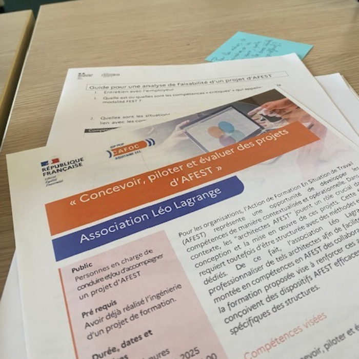 Programme de formation de l'AFEST pour le socio-sport